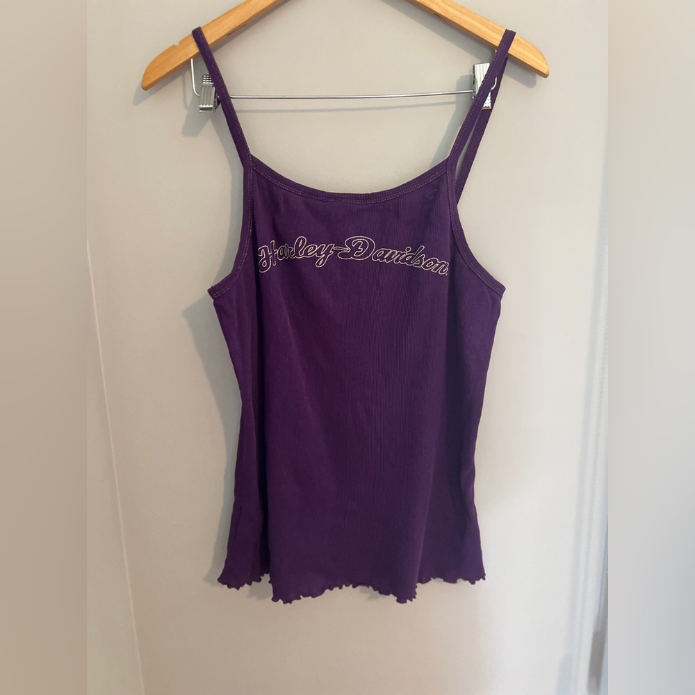 Harley-Davidson purple tank top L - Picture 4 of 8